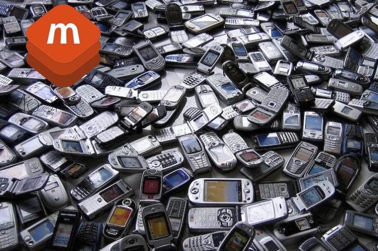 Old mobile phones are electronic waste